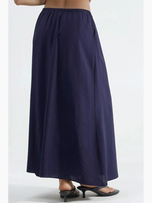 Maxi-rok met hoge taille in a-lijn busem - Kiabi