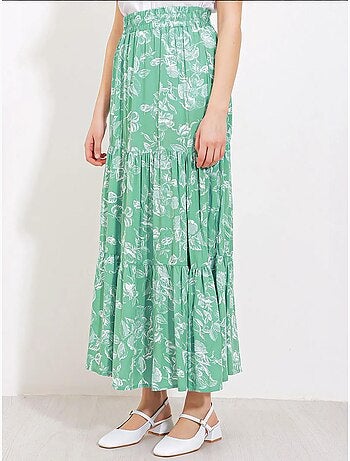 Maxi rok met patroon in relaxed fit bdart