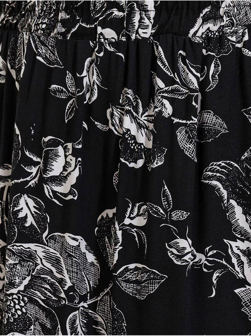 Maxi rok met patroon in relaxed fit bdart Zwart - Kiabi