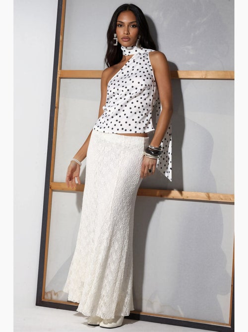 Maxi-rok van kant met hoge taille hiccup - Kiabi