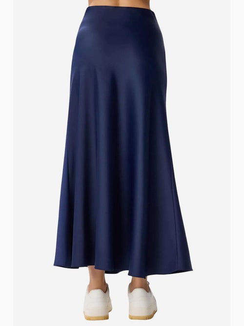 Maxi-rok van satijn met hoge taille istanbul - Kiabi