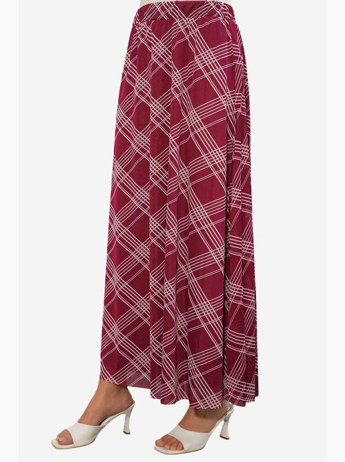 Maxirok met bloemenprint en hoge taille bdart - Kiabi