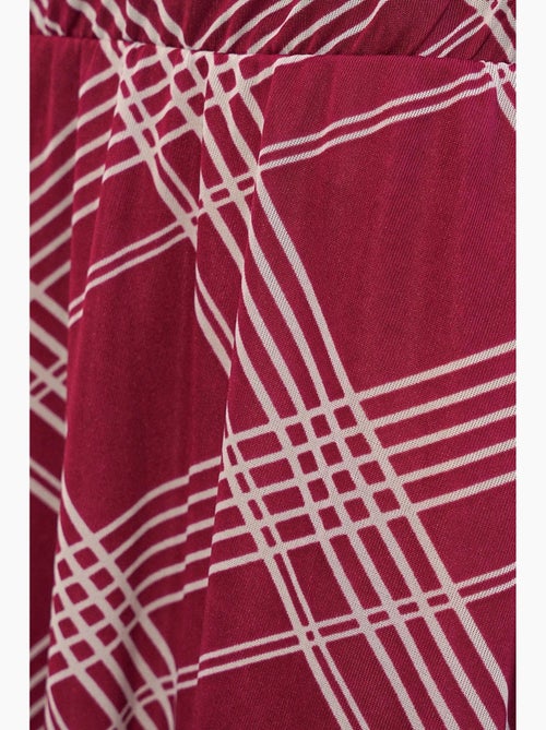 Maxirok met bloemenprint en hoge taille bdart - Kiabi
