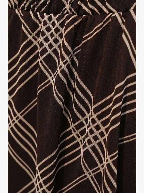 Maxirok met bloemenprint en hoge taille bdart - Kiabi