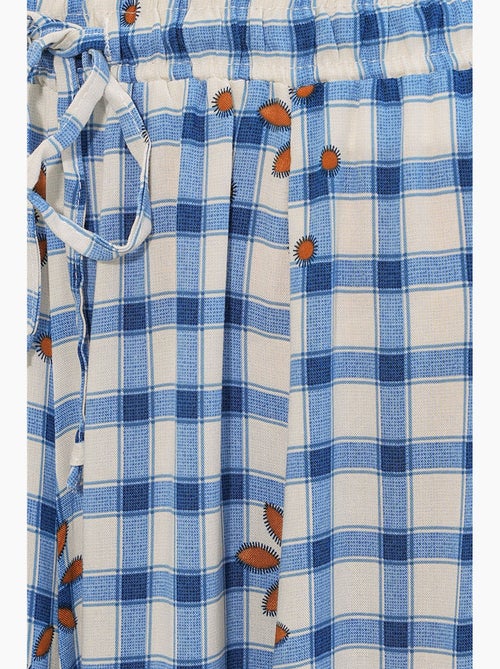 Maxirok met ruitpatroon en hoge taille bdart - Kiabi