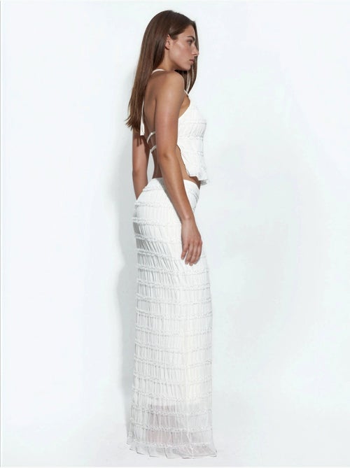 Maxirok van kant met lage taille hiccup - Kiabi