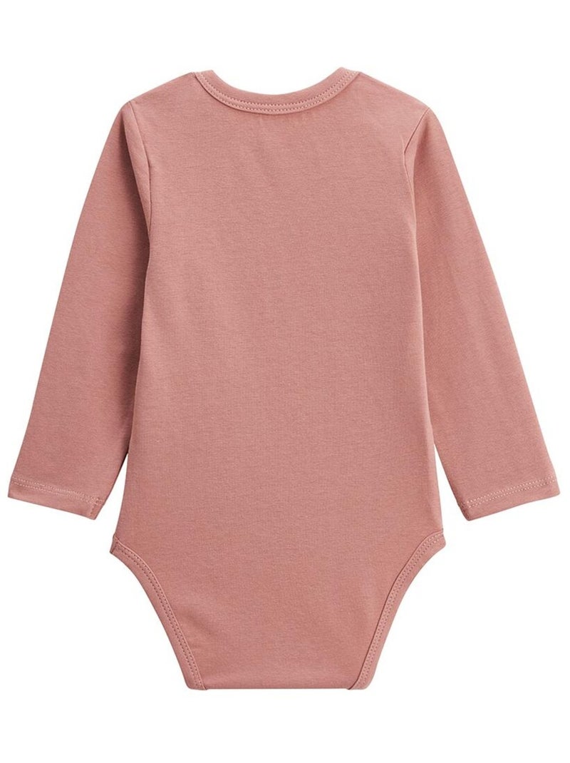Maya rompertjes met lange mouwen voor baby's (3 stuks) Roze - Kiabi