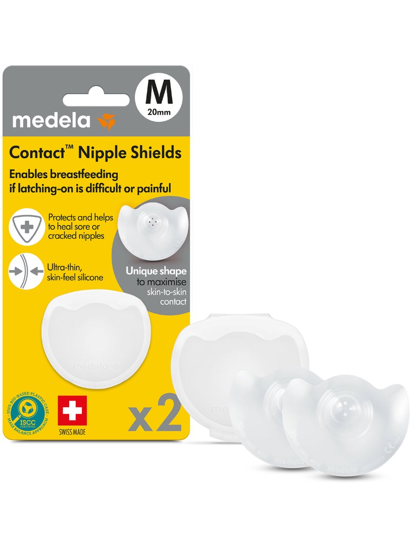 Medela contact tepelbeschermers – zachte siliconen, beschermen gevoelige tepels, vergemakkelijken Transparant - Kiabi