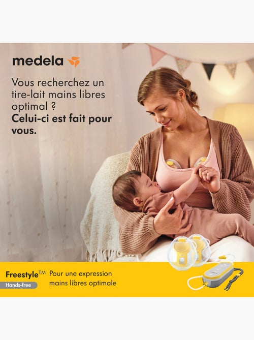 Medela freestyle hands-free elektrische dubbele borstkolf – hands-free, verbonden, inclusief - Kiabi Medela freestyle hands-free elektrische dubbele borstkolf – hands-free, verbonden, inclusief - Kiabi