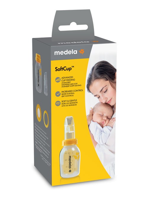 Medela softcup-zuigfles 80 ml – soepele siliconen zuigspil, gereguleerde doorstroming - Kiabi