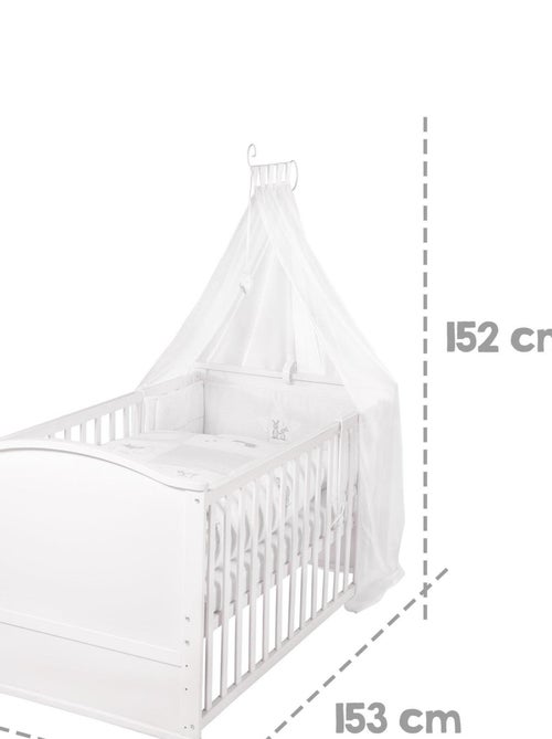 Meegroeibabybed 70 x 140 cm met complete beddengoedset 'fox et bunny' roba - Kiabi