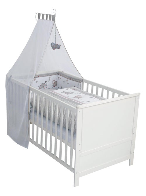 Meegroeibabybed 70 x 140 cm met complete beddengoedset 'jumbotwins' roba - Kiabi