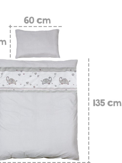 Meegroeibabybed 70 x 140 cm met complete beddengoedset 'jumbotwins' roba - Kiabi