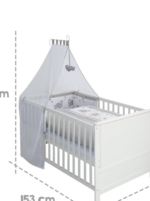 Meegroeibabybed 70 x 140 cm met complete beddengoedset 'jumbotwins' roba - Kiabi