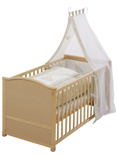 Meegroeibabybed 70 x 140 cm met complete beddengoedset 'liebhabear' roba - Kiabi