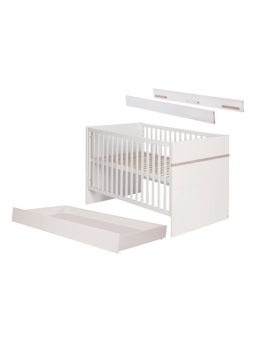 Meegroeibabybed 70 x 140 cm met opbergla 'moritz' roba - Kiabi