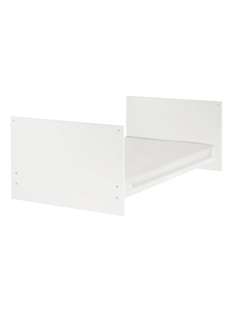 Meegroeibabybed 70 x 140 cm, ombouwbaar tot kinderbed 'anton' roba Wit - Kiabi