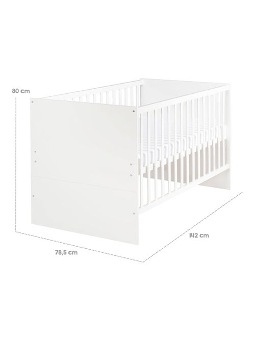 Meegroeibabybed 70 x 140 cm, ombouwbaar tot kinderbed 'anton' roba - Kiabi