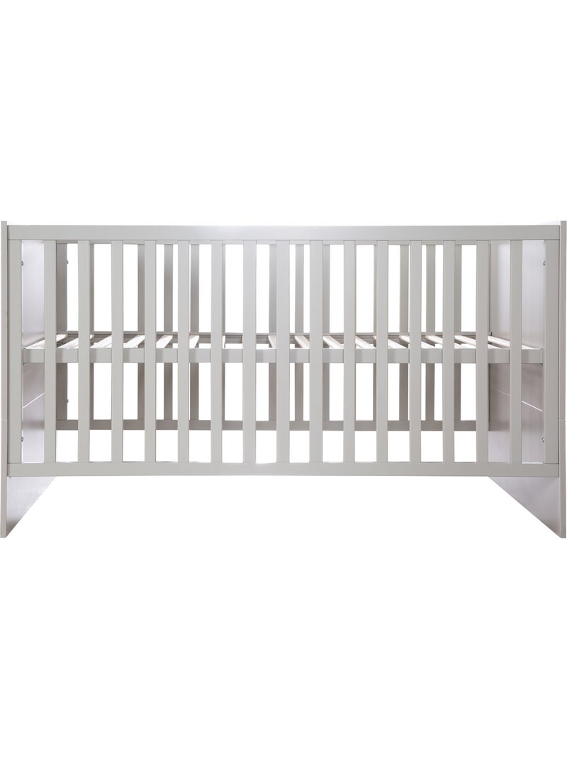 Meegroeibabybed 70 x 140 cm, ombouwbaar tot kinderbed 'lea' roba Greige - Kiabi