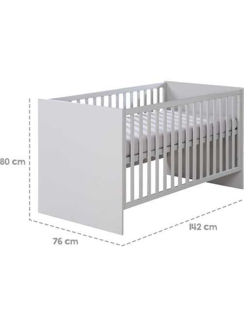 Meegroeibabybed 70 x 140 cm, ombouwbaar tot kinderbed 'lea' roba - Kiabi