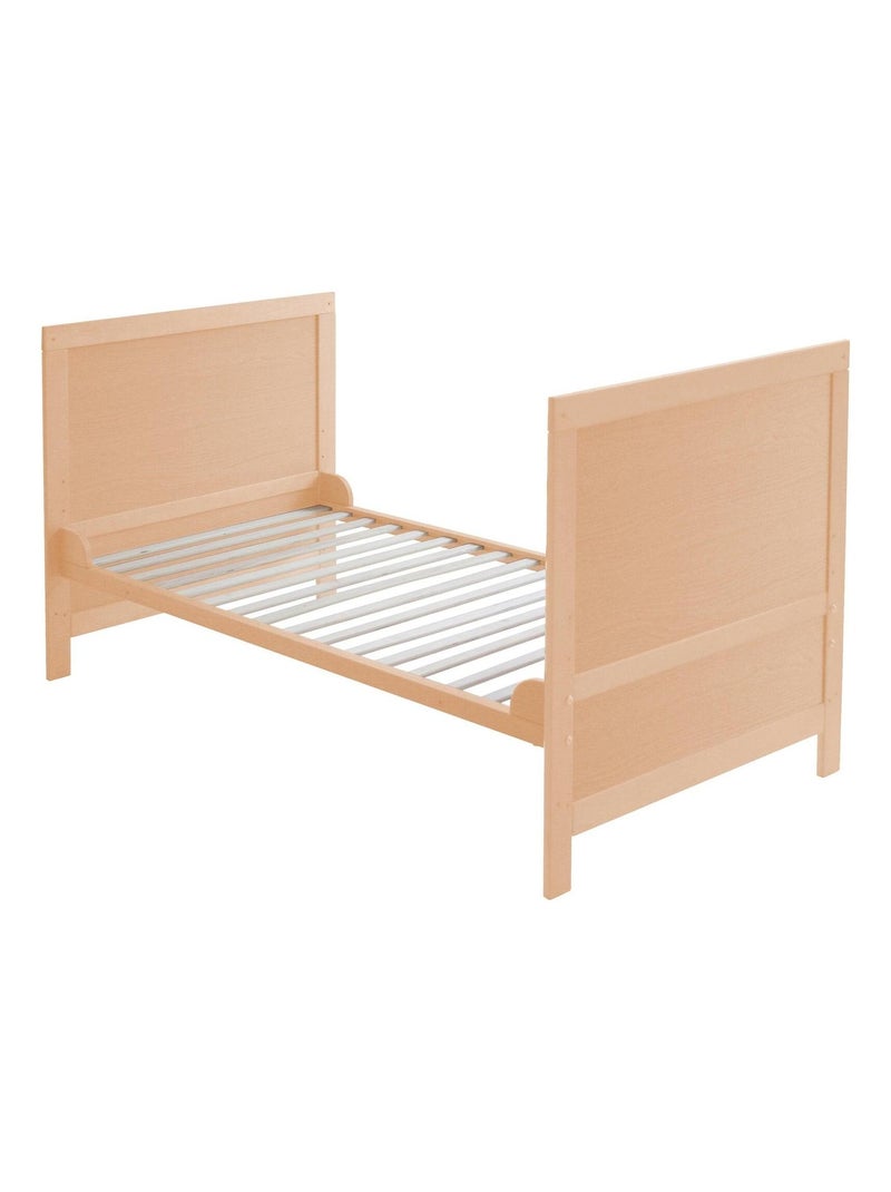 Meegroeibabybed 70 x 140 cm, ombouwbaar tot kinderbed roba Lichtbruin - Kiabi