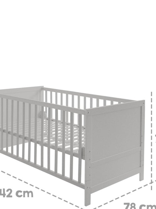 Meegroeibabybed 70 x 140 met beddengoedset 'sternenzauber' roba - Kiabi