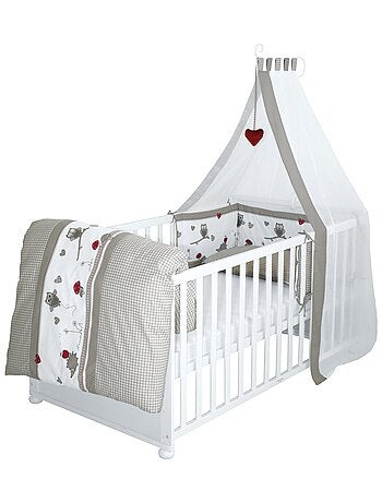 Meegroeibabybed 70 x 140 met complete beddengoedset 'adam et eule' roba