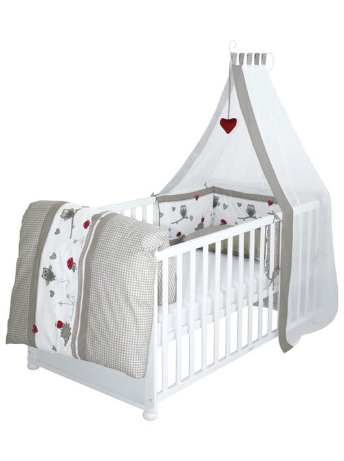 Meegroeibabybed 70 x 140 met complete beddengoedset 'adam et eule' roba - Kiabi