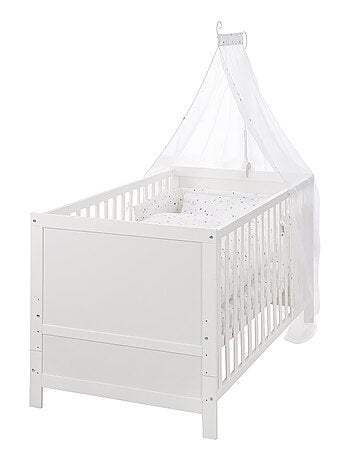 Meegroeibabybed 70 x 140 met complete beddengoedset 'sternenzauber' roba