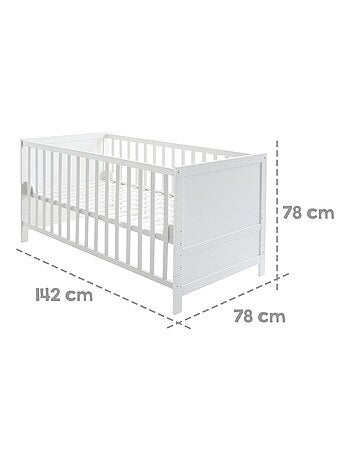 Meegroeibabybed 70 x 140 met complete beddengoedset 'sternenzauber' roba