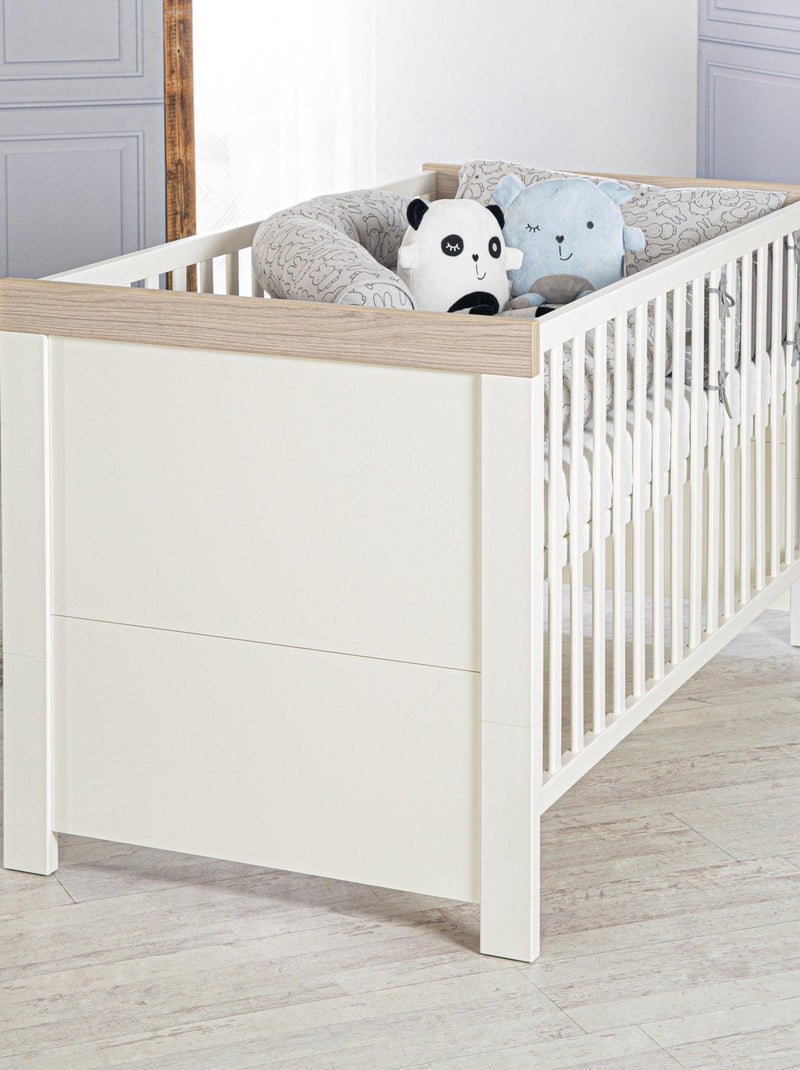 Meegroeibabybed 70 x 140, ombouwbaar tot juniorbed 'lucy' roba Wit - Kiabi