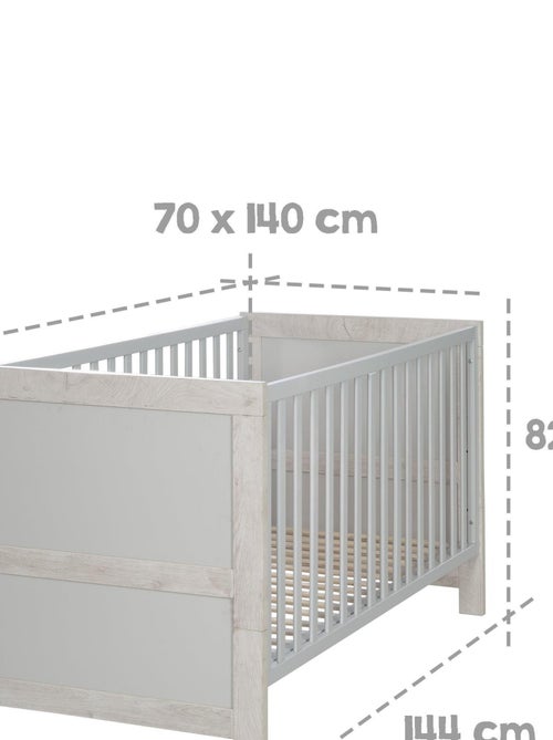 Meegroeibabybed 70 x 140, ombouwbaar tot juniorbed 'Mila' ROBA - Kiabi