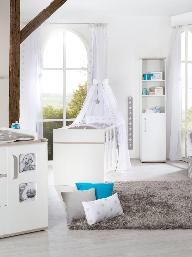 Meegroeibabybed 70 x 140, ombouwbaar tot juniorbed 'moritz' roba Wit - Kiabi