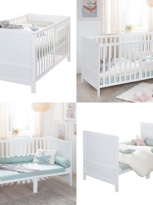 Meegroeibabybed 70 x 140, ombouwbaar tot kinderbed 'easy sleep' roba - Kiabi
