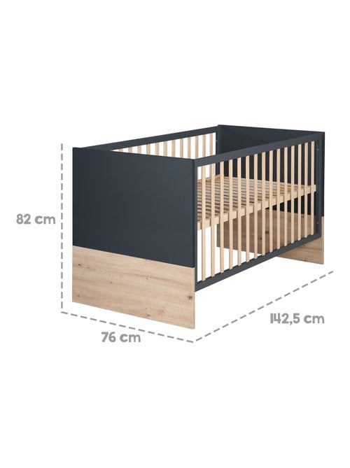 Meegroeibabybed 70 x 140, ombouwbaar tot kinderbed 'lenn' roba - Kiabi