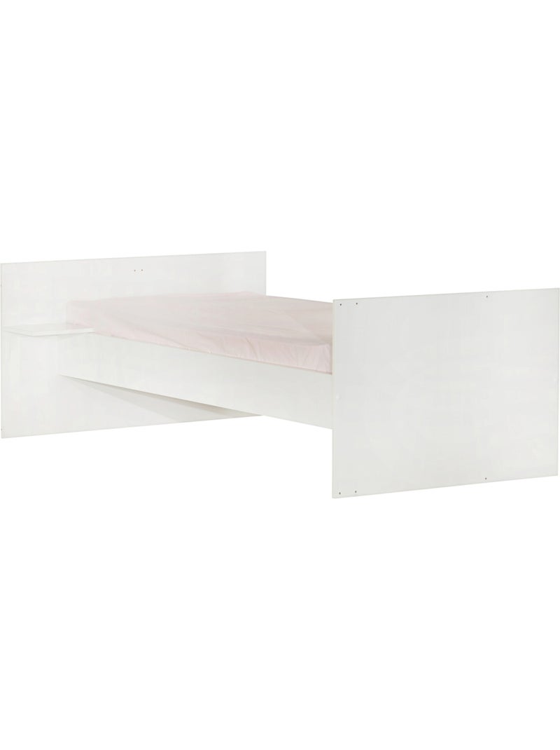 Meegroeibed 120x60 tot 90x190 cm, wit hout Wit Bruin - Kiabi