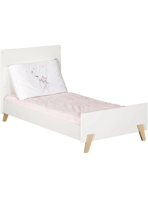Meegroeibed 140x70 - little big bed op witte houten poten - Kiabi Meegroeibed 140x70 - little big bed op witte houten poten - Kiabi