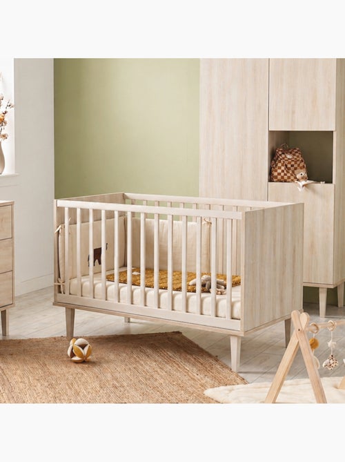 Meegroeibedje 70x140 cm op poten – little big bed van hout met asbeuk-afwerking - Kiabi Meegroeibedje 70x140 cm op poten – little big bed van hout met asbeuk-afwerking - Kiabi