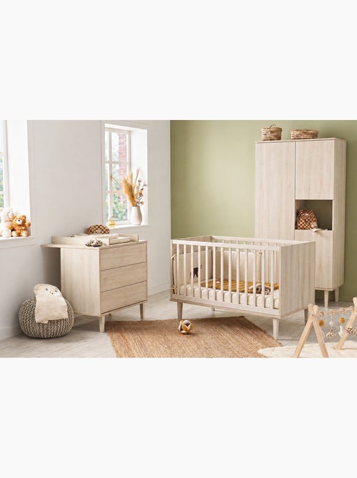 Meegroeibedje 70x140 cm op poten – little big bed van hout met asbeuk-afwerking - Kiabi Meegroeibedje 70x140 cm op poten – little big bed van hout met asbeuk-afwerking - Kiabi