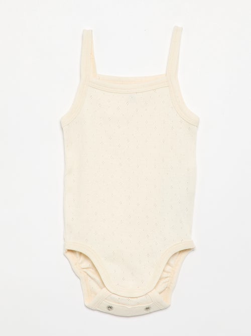 Meegroeibodies met schouderbandjes - set van 3 - Kiabi Meegroeibodies met schouderbandjes - set van 3 - Kiabi