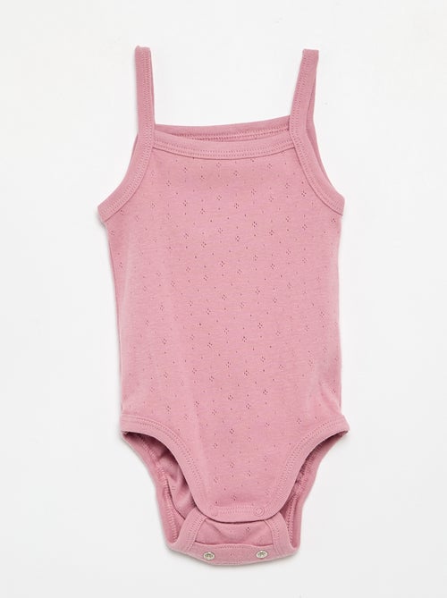 Meegroeibodies met schouderbandjes - set van 3 - Kiabi Meegroeibodies met schouderbandjes - set van 3 - Kiabi