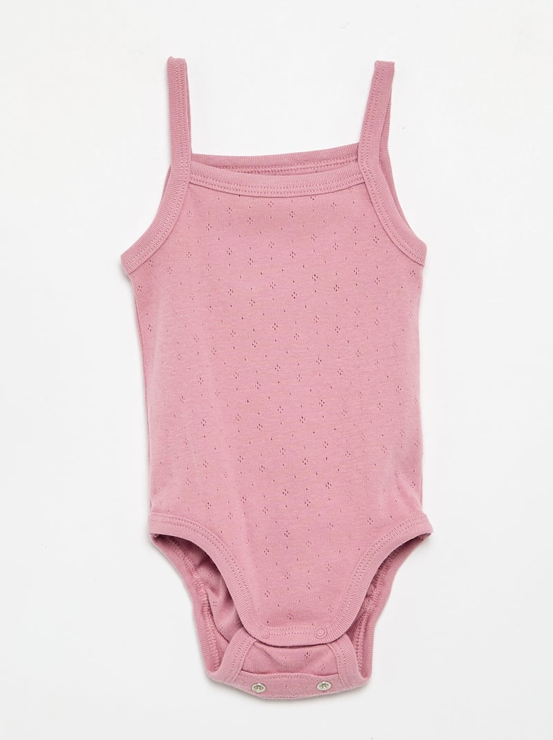 Meegroeibodies met schouderbandjes - set van 3 Biege - Kiabi