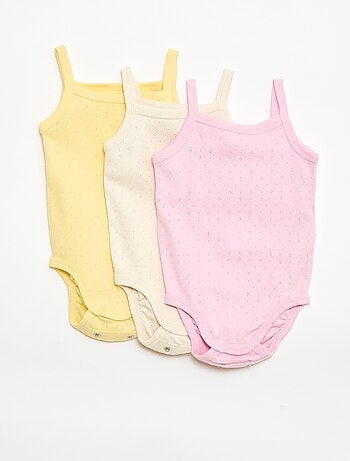 Meegroeibodies met schouderbandjes - set van 3