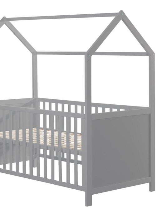 Meegroeiend hutbed 70 x 140, ombouwbaar tot juniorbed, FSC-hout - ROBA - Kiabi