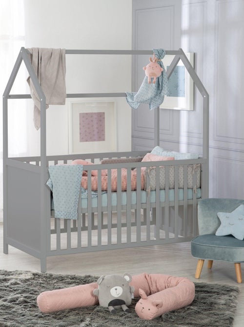 Meegroeiend hutbed 70 x 140, ombouwbaar tot juniorbed, FSC-hout - ROBA - Kiabi