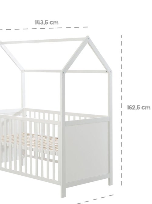 Meegroeiend hutbed 70 x 140, ombouwbaar tot juniorbed, FSC-hout - ROBA - Kiabi