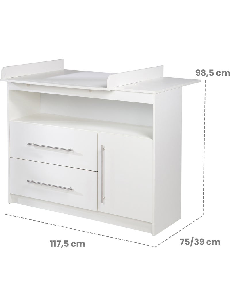 Meegroeiende aankleedcommode 'Maren' roba Wit - Kiabi