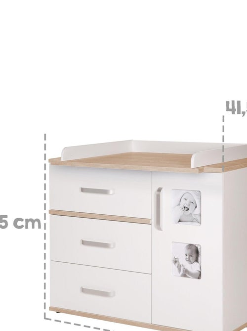 Meegroeiende aankleedcommode met 2 fotolijstjes 'pia' roba - Kiabi
