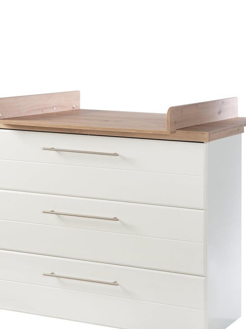 Meegroeiende aankleedcommode met 3 lades van hout, eikenhouteffect - roba 'nele' - Kiabi