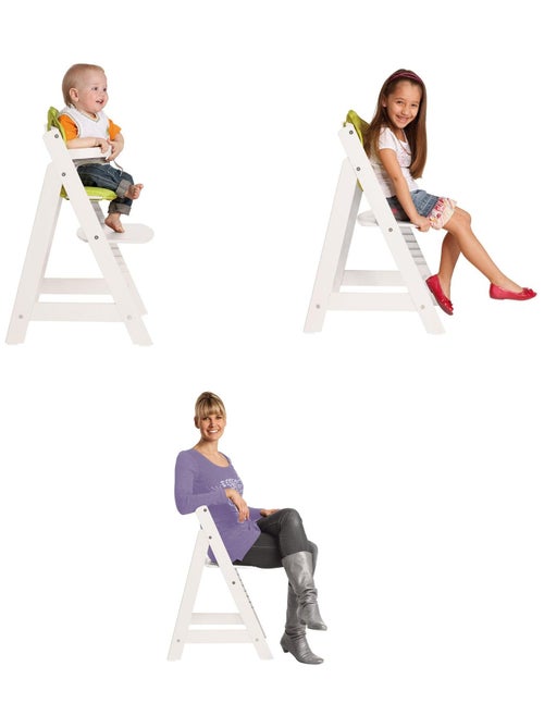 Meegroeiende houten kinderstoel vanaf 6 maanden tot 70 kg - roba 'sit up iii' - Kiabi Meegroeiende houten kinderstoel vanaf 6 maanden tot 70 kg - roba 'sit up iii' - Kiabi